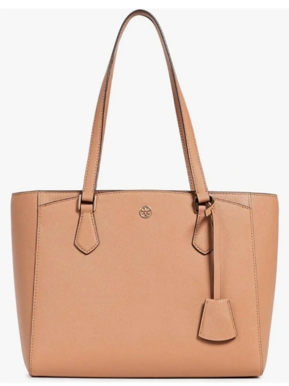 Tory Burch Robinson Leather Tote in Cardamom